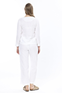 First Company Kadın V Yaka Müslin Takım 251K01OD