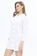 First Company Kadın Uzun Kollu Müslin Gömlek Elbise 251K08OD