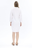 First Company Kadın Uzun Kollu Müslin Gömlek Elbise 251K08OD