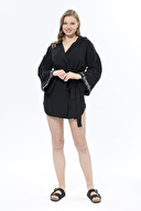 First Company Kadın İşlemeli Kapüşonlu Müslin Kimono 251K12OD