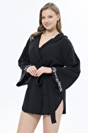 First Company Kadın İşlemeli Kapüşonlu Müslin Kimono 251K12OD