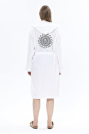 First Company Kadın Güneş Nakışlı Müslin Kapüşonlu Kimono 251K13OD