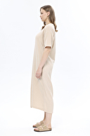 First Company Kadın V Yaka Müslin Elbise 251K14OD