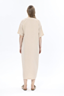 First Company Kadın V Yaka Müslin Elbise 251K14OD
