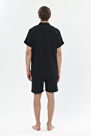 First Company Erkek Kısa Kollu Müslin Gömlek 251E04OD