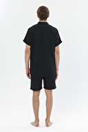 First Company Erkek Kısa Kollu Müslin Gömlek 251E04OD