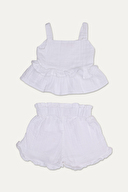 Funfair Kız Çocuk Askılı Müslin Şort Takım 251KC2OD