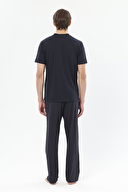 First Company Erkek Göğüs Detaylı Kısa Kollu Pijama Takımı 251EP01PI