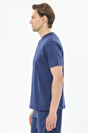 First Company Erkek Omuz Ara Biye Detaylı Kısa Kollu Şort Takımı 251ES01PI