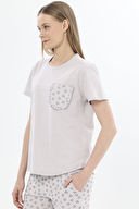 Shefame Kadın Cep Detaylı Kısa Kollu Pijama Takımı 251KP01P