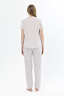 Shefame Kadın Cep Detaylı Kısa Kollu Pijama Takımı 251KP01P