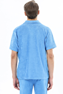 First Company Erkek V Yaka Düğmeli Kısa Kollu Havlu Şort Takım 251ES01KL