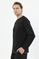 First Company Erkek Bisiklet Yaka Biye Detaylı Uzun Kollu Pijama Takımı 251EP04KL