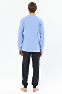 First Company Erkek Bisiklet Yaka Uzun Kollu Ribana Paçalı Pijama Takımı 251EP06KL