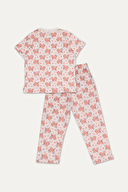 Funfair Kız Çocuk Gökkuşağı Baskılı Kısa Kollu Pijama Takımı 251KT03PL