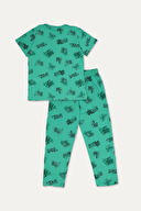 Funfair Erkek Çocuk Graffiti Baskılı Kısa Kollu Pijama Takımı 251ET06PL