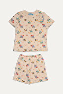 Funfair Erkek Çocuk İş Makineleri Baskılı Kısa Kollu Şort Takımı 251KC16PL