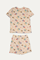 Funfair Erkek Çocuk İş Makineleri Baskılı Kısa Kollu Şort Takımı 251KC16PL