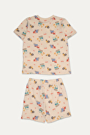 Funfair Erkek Çocuk İş Makineleri Baskılı Kısa Kollu Şort Takımı 251KC16PL