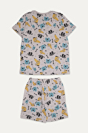 Funfair Erkek Çocuk Köpek Baskılı Kısa Kollu Şort Takımı 251KC18PL