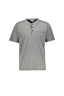 First Company Erkek Midi Yaka Patlı Regular Fit Kısa Kollu Şort Takımı 251ES05KL