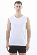 First Company Erkek V Yaka Pamuklu İkili Atlet 251E6004OM