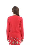 Shefame Kadın Yılbaşı Temalı Pijama Takımı 252K7125TK