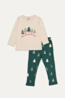 Funfair Unisex Çocuk Yılbaşı Temalı Pijama Takımı 251C3008TK