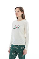 Shefame Kadın Yılbaşı Temalı Pijama Takımı 252K7131TK