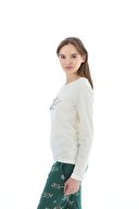 Shefame Kadın Yılbaşı Temalı Pijama Takımı 252K7131TK