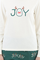 Shefame Kadın Yılbaşı Temalı Pijama Takımı 252K7131TK