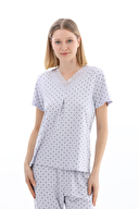 Shefame Kadın Tişört Pijama Takım 261K7003MB