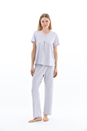 Shefame Kadın Tişört Pijama Takım 261K7003MB