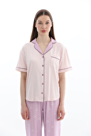 Shefame Kadın Kısa Kollu Önden Düğmeli Pijama Takımı 261K7091PI