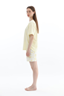 Shefame Kadın Likralı Kompakt Penye Şort Takım 261K7094PI