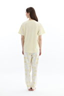 Shefame Kadın Likralı Kompakt Penye Pijama Takım 261K7095PI