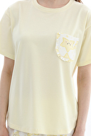 Shefame Kadın Likralı Kompakt Penye Pijama Takım 261K7095PI