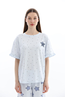 Shefame Kadın Likralı Kompakt Penye Şort Takım 261K7096PI