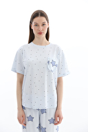 Shefame Kadın Likralı Kompakt Penye Pijama Takım 261K7097PI