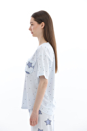 Shefame Kadın Likralı Kompakt Penye Pijama Takım 261K7097PI