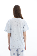 Shefame Kadın Likralı Kompakt Penye Pijama Takım 261K7097PI