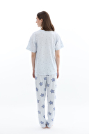 Shefame Kadın Likralı Kompakt Penye Pijama Takım 261K7097PI