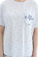 Shefame Kadın Likralı Kompakt Penye Pijama Takım 261K7097PI