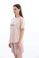 Shefame Kadın Likralı Kompakt Penye Şort Takım 261K7098PI