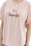 Shefame Kadın Likralı Kompakt Penye Şort Takım 261K7098PI