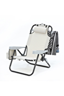 Aventurar Kademeli Katlanır Kamp Sandalyesi Krem