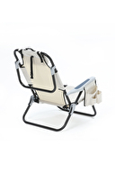 Aventurar Kademeli Katlanır Kamp Sandalyesi Krem