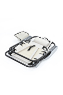 Aventurar Kademeli Katlanır Kamp Sandalyesi Krem