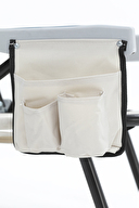 Aventurar Kademeli Katlanır Kamp Sandalyesi Krem