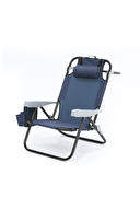 Aventurar Kademeli Katlanır Kamp Sandalyesi Lacivert